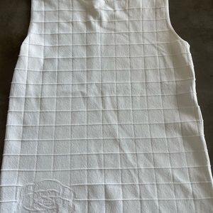 Chanel white tank top Pre owed